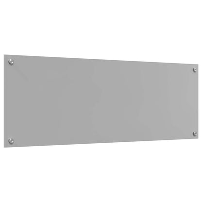 Küchenrückwand Hellgrau 110 x 40 x 0,6 cm Gehärtetes Glas