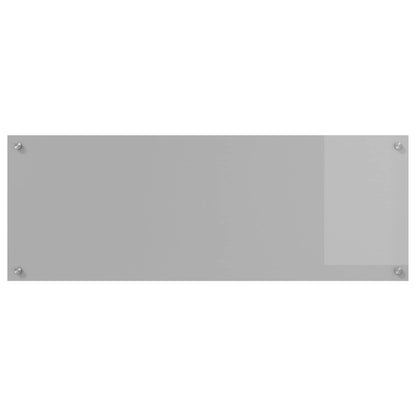 Küchenrückwand Hellgrau 110 x 40 x 0,6 cm Gehärtetes Glas