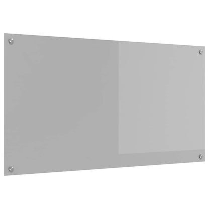 Küchenrückwand Hellgrau 110 x 60 x 0,6 cm Gehärtetes Glas
