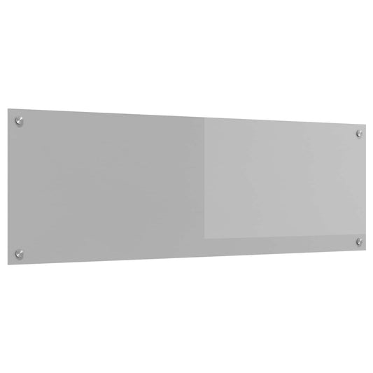 Küchenrückwand Hellgrau 120 x 40 x 0,6 cm Gehärtetes Glas
