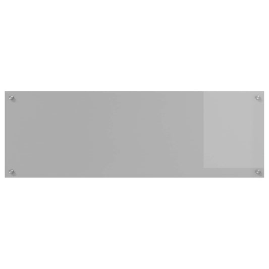 Küchenrückwand Hellgrau 120 x 40 x 0,6 cm Gehärtetes Glas