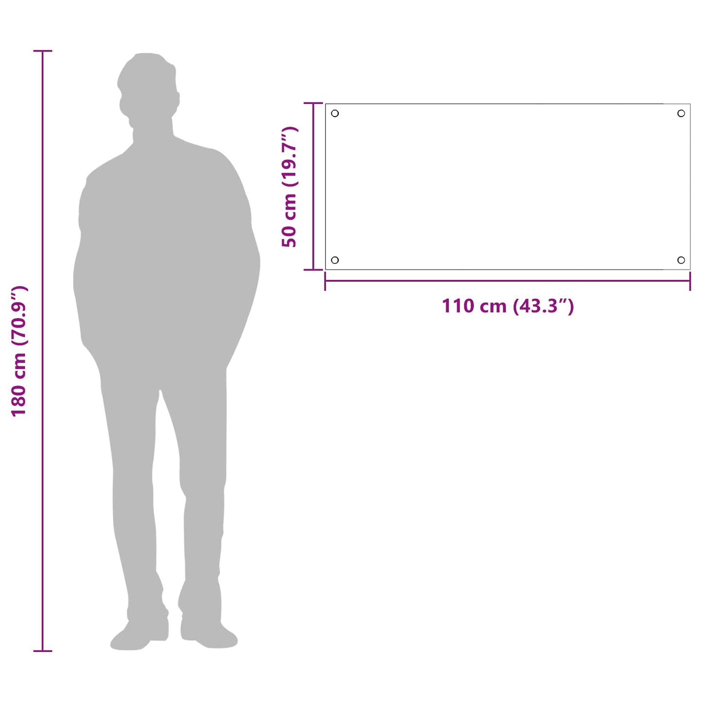 Küchenrückwand Dunkelgrau 110 x 50 x 0,6 cm Gehärtetes Glas