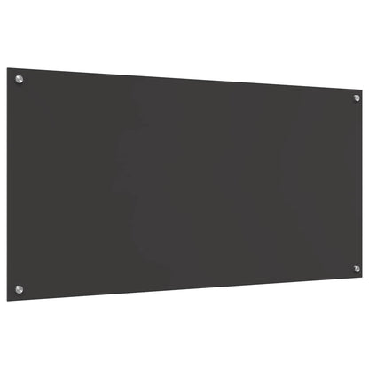 Küchenrückwand Dunkelgrau 120 x 60 x 0,6 cm Gehärtetes Glas
