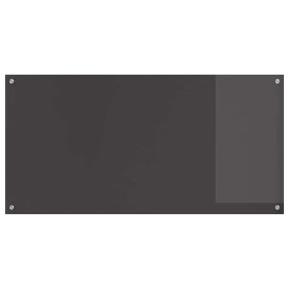 Küchenrückwand Dunkelgrau 120 x 60 x 0,6 cm Gehärtetes Glas