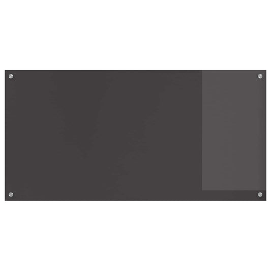 Küchenrückwand Dunkelgrau 120 x 60 x 0,6 cm Gehärtetes Glas
