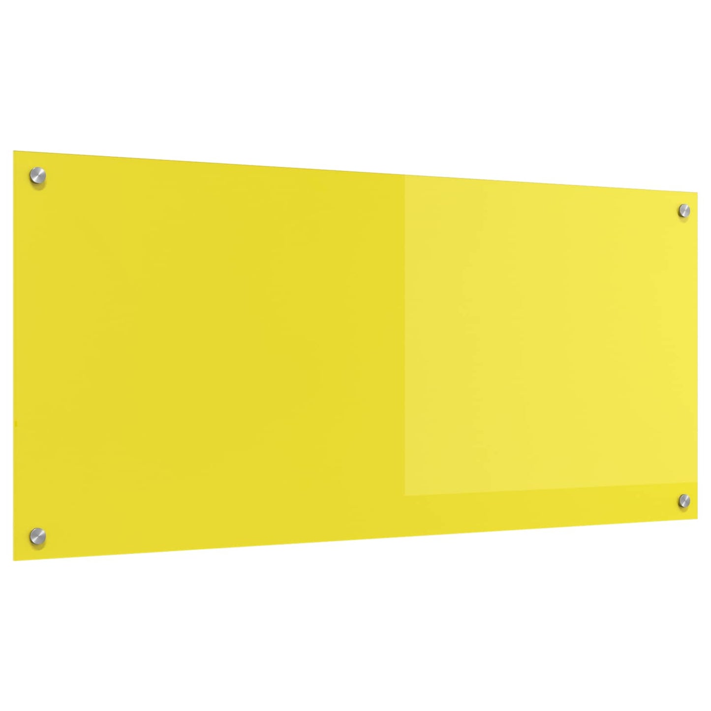 Küchenrückwand Gelb 110 x 50 x 0,6 cm Gehärtetes Glas