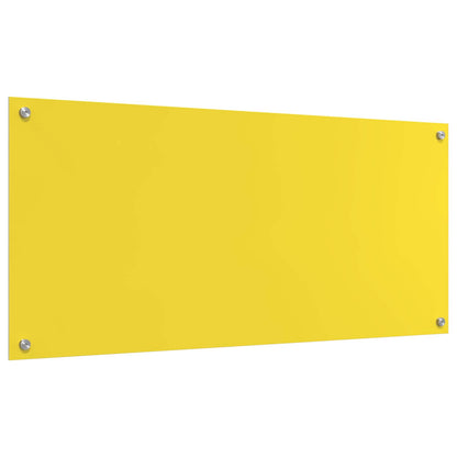 Küchenrückwand Gelb 110 x 50 x 0,6 cm Gehärtetes Glas