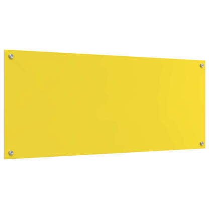 Küchenrückwand Gelb 120 x 50 x 0,6 cm Gehärtetes Glas