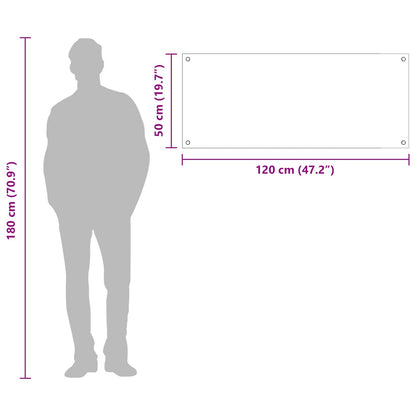 Küchenrückwand Gelb 120 x 50 x 0,6 cm Gehärtetes Glas