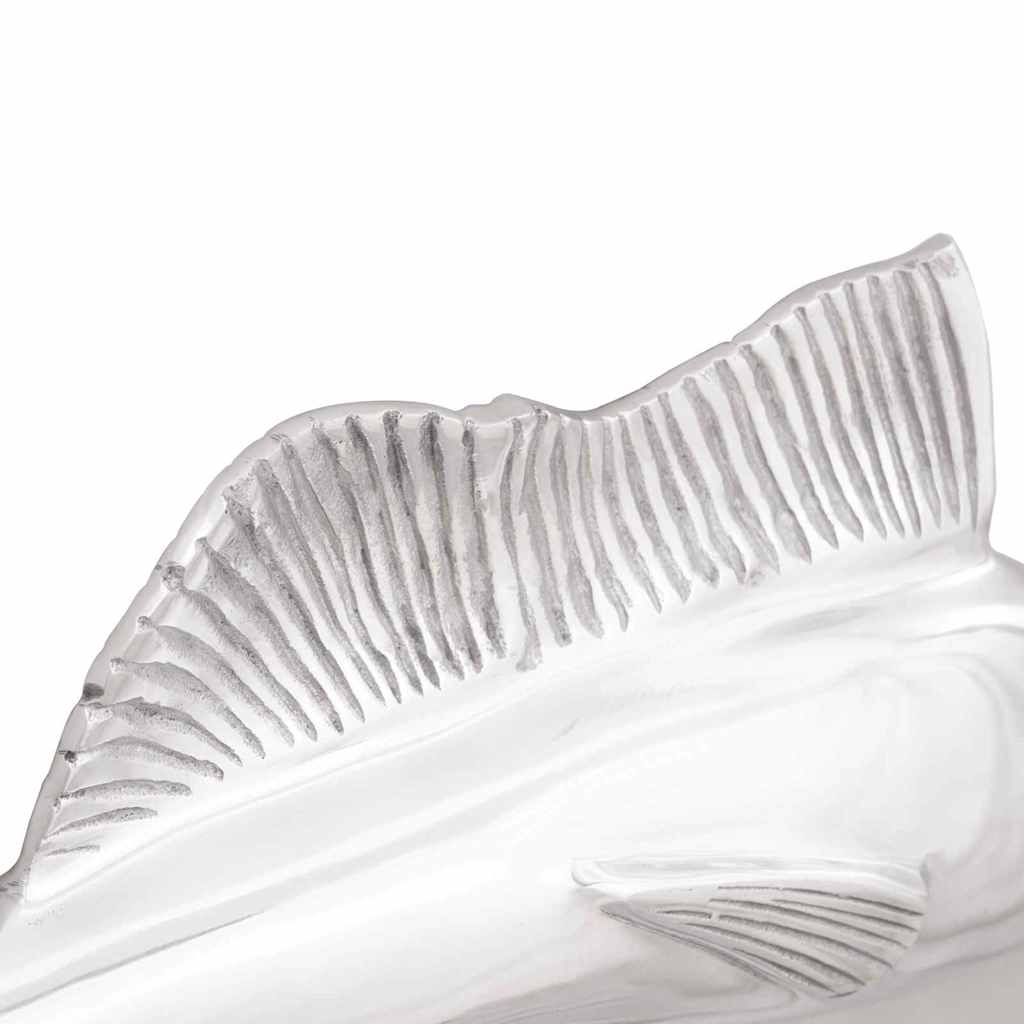 Skulptur Silber 91 x 8 x 26 cm Aluminium