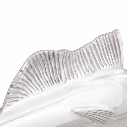 Skulptur Silber 91 x 8 x 26 cm Aluminium