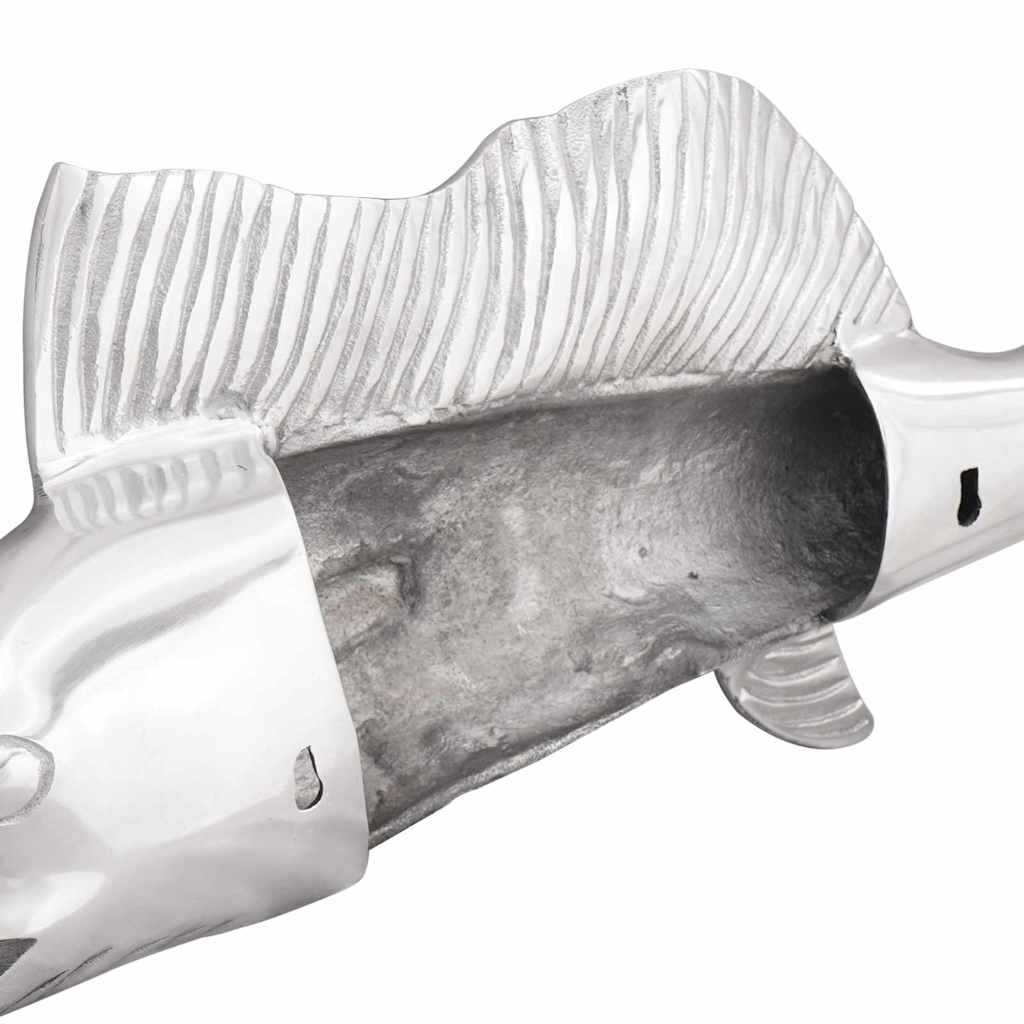 Skulptur Silber 91 x 8 x 26 cm Aluminium