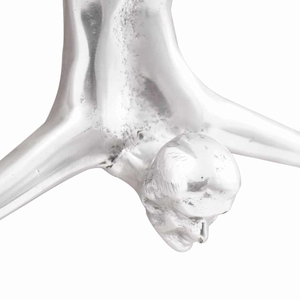 Skulptur Silber 22 x 8 x 25 cm Aluminium