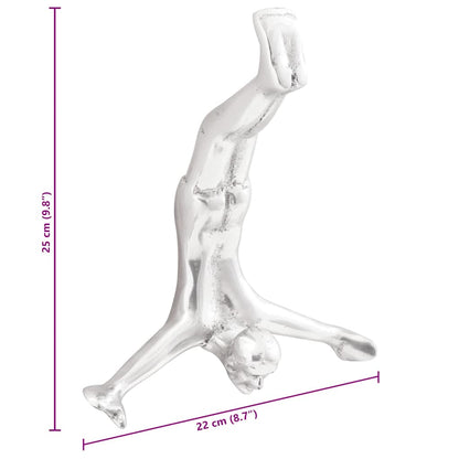 Skulptur Silber 22 x 8 x 25 cm Aluminium