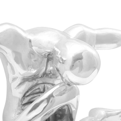 Skulptur Silber 63 x 20 x 22 cm Aluminium