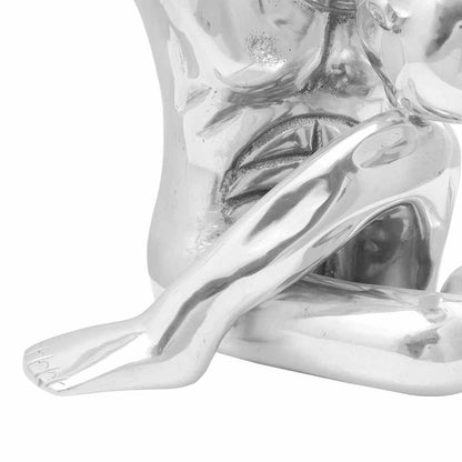 Skulptur Silber 63 x 20 x 22 cm Aluminium