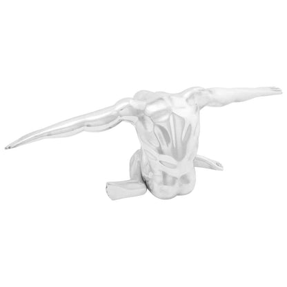 Skulptur Silber 63 x 20 x 22 cm Aluminium