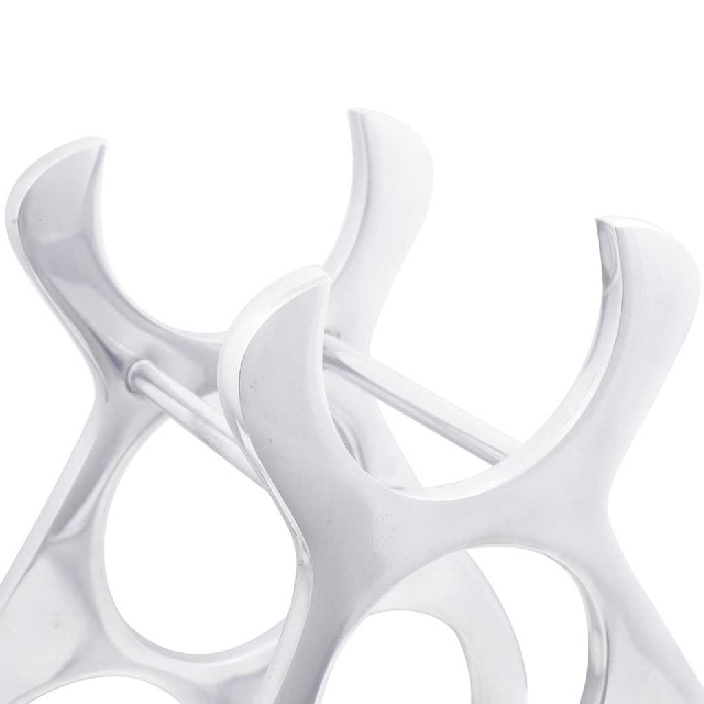 Weinregal Silber 23 x 14 x 28 cm Aluminium