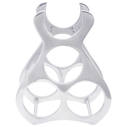 Weinregal Silber 23 x 14 x 28 cm Aluminium