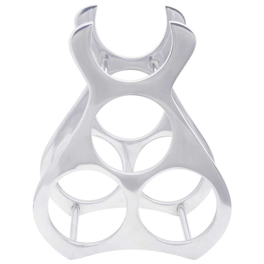 Weinregal Silber 23 x 14 x 28 cm Aluminium