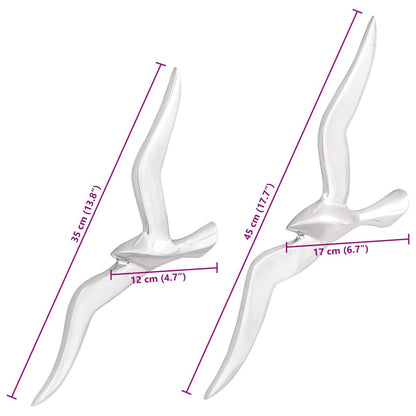 Möwe 2 pcs Silber Aluminium