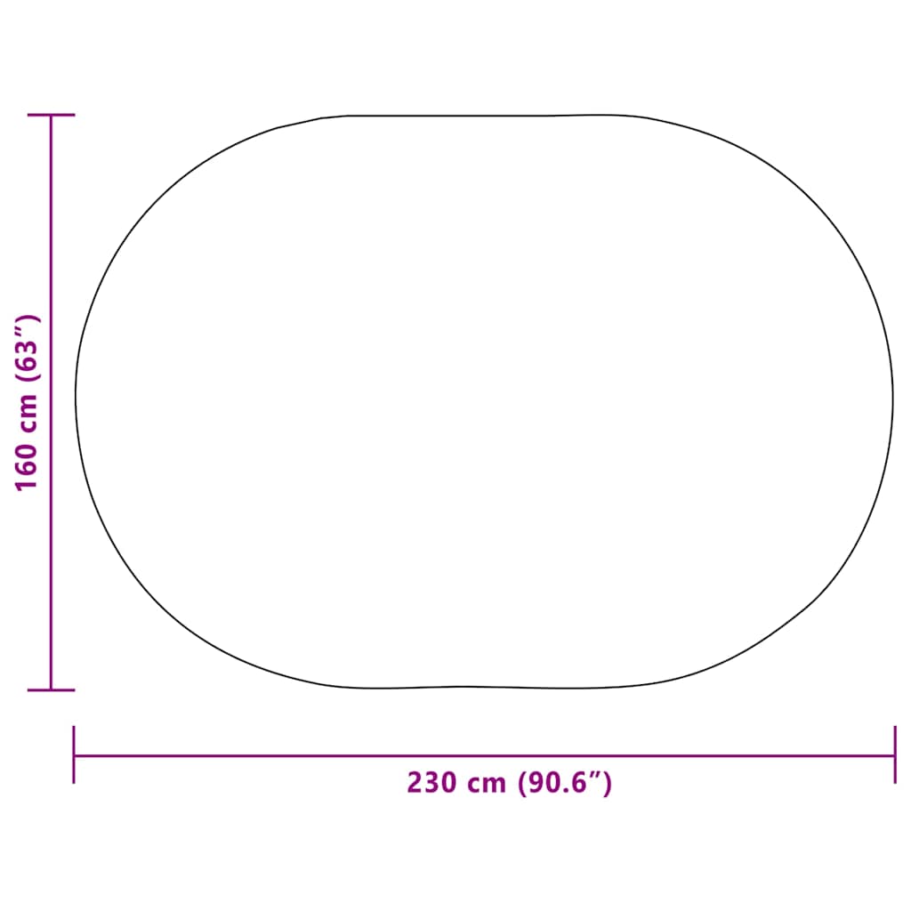 Teppich ZIZUR Creme 230 x 160 cm Polypropylen