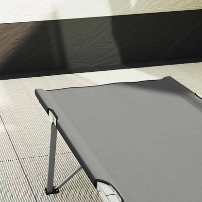 Klapp Schlafbett fürs Camping Grau 194 x 62.5 x 42.5 cm