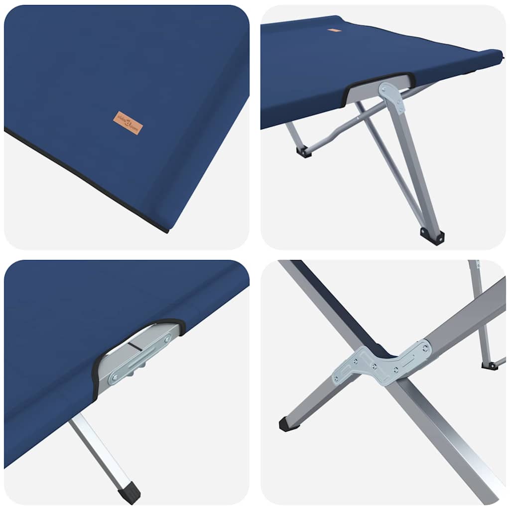 Klapp Schlafbett fürs Camping 2 pcs Blau 194 x 62.5 x 42.5 cm