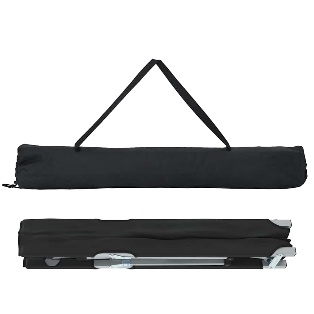 Klapp Schlafbett fürs Camping 2 pcs Schwarz