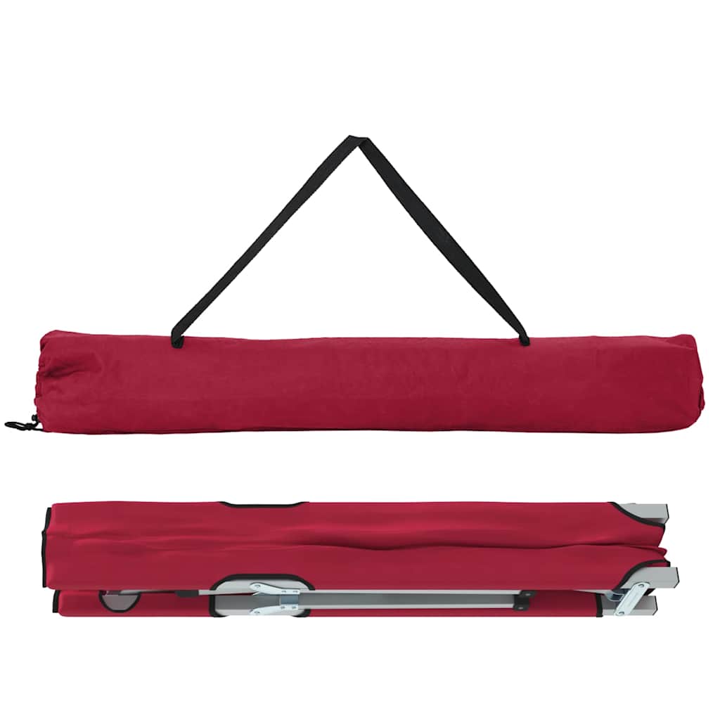 Klapp Schlafbett fürs Camping 2 pcs Rot 194 x 62.5 x 42.5 cm
