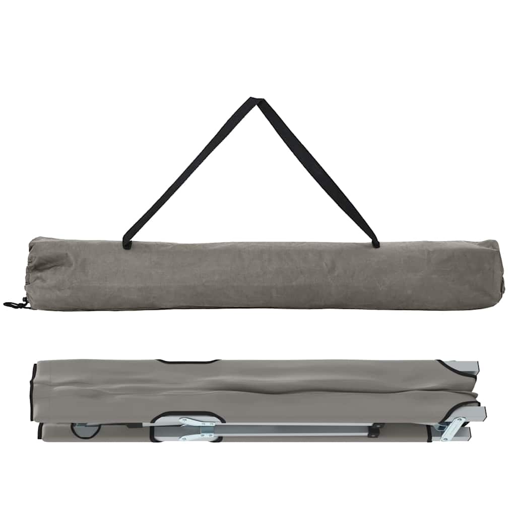 Klapp Schlafbett fürs Camping 2 pcs Grau 194 x 62.5 x 42.5 cm