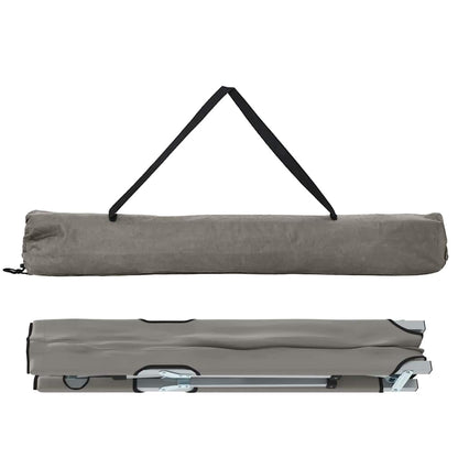 Klapp Schlafbett fürs Camping 2 pcs Grau 194 x 62.5 x 42.5 cm