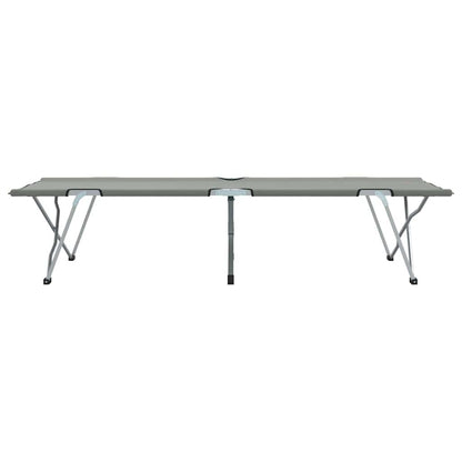 Klapp Schlafbett fürs Camping 2 pcs Grau 194 x 62.5 x 42.5 cm