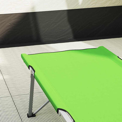 Klapp Schlafbett fürs Camping 2 pcs Grün 194 x 62.5 x 42.5 cm