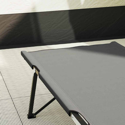 Klapp Schlafbett fürs Camping Grau 206 x 76 x 74 cm