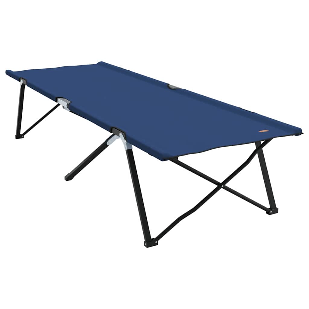 Klapp Schlafbett fürs Camping 2 pcs Blau 206 x 76 x 74 cm