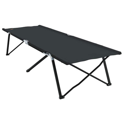 Klapp Schlafbett fürs Camping 2 pcs Schwarz 206 x 76 x 74 cm