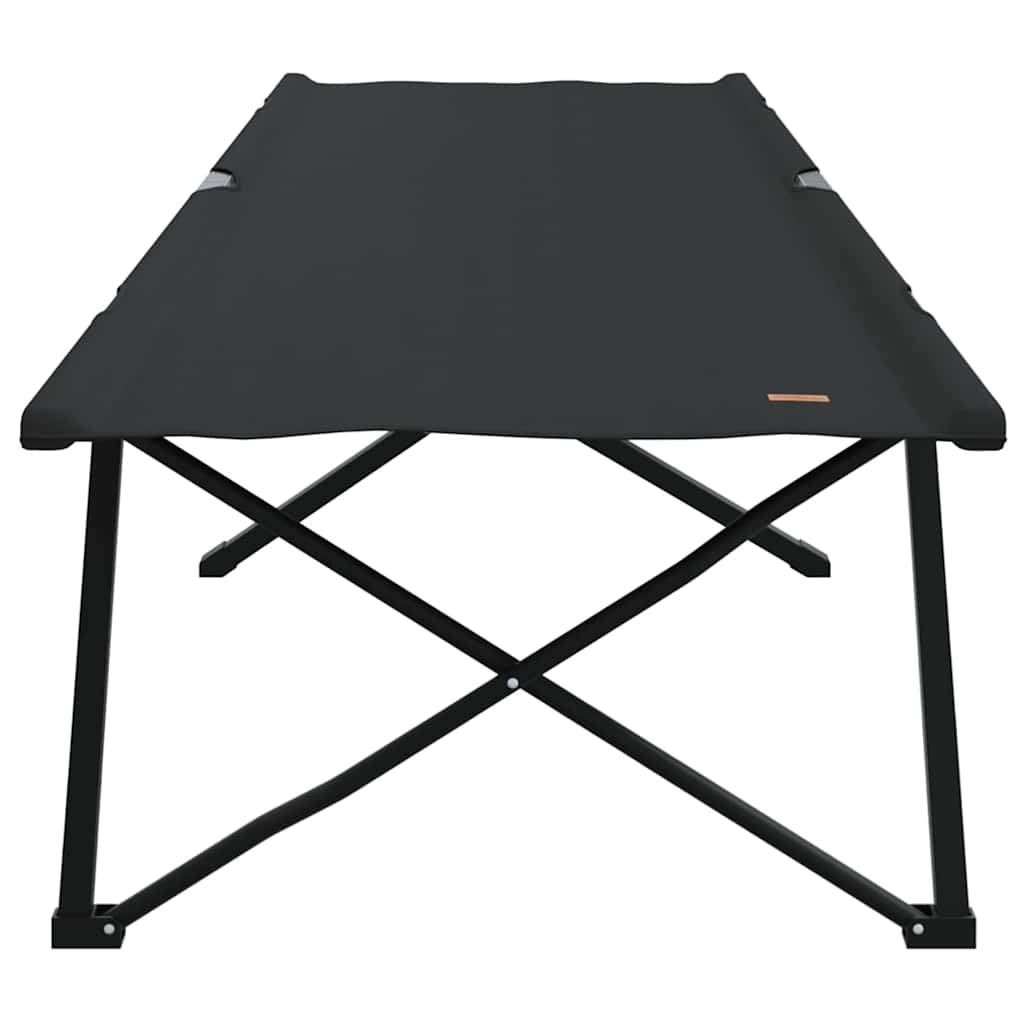 Klapp Schlafbett fürs Camping 2 pcs Schwarz 206 x 76 x 74 cm