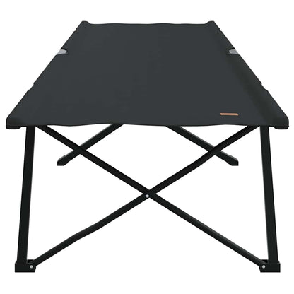 Klapp Schlafbett fürs Camping 2 pcs Schwarz 206 x 76 x 74 cm