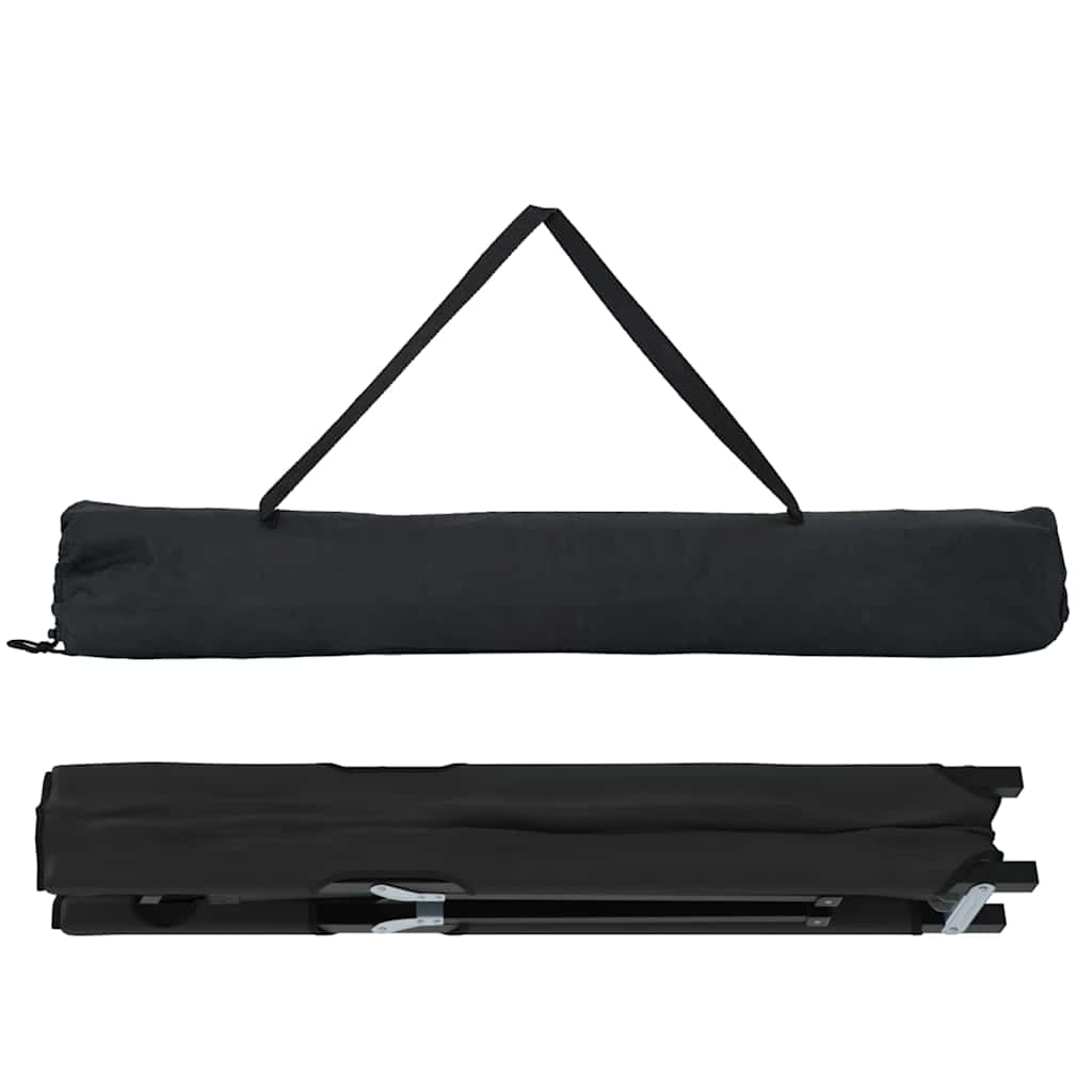 Klapp Schlafbett fürs Camping 2 pcs Schwarz 206 x 76 x 74 cm