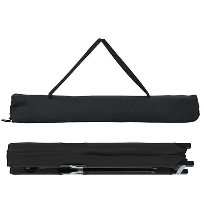Klapp Schlafbett fürs Camping 2 pcs Schwarz 206 x 76 x 74 cm