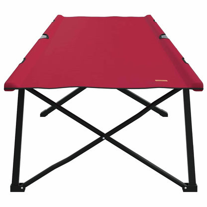 Klapp Schlafbett fürs Camping 2 pcs Rot 206 x 76 x 74 cm