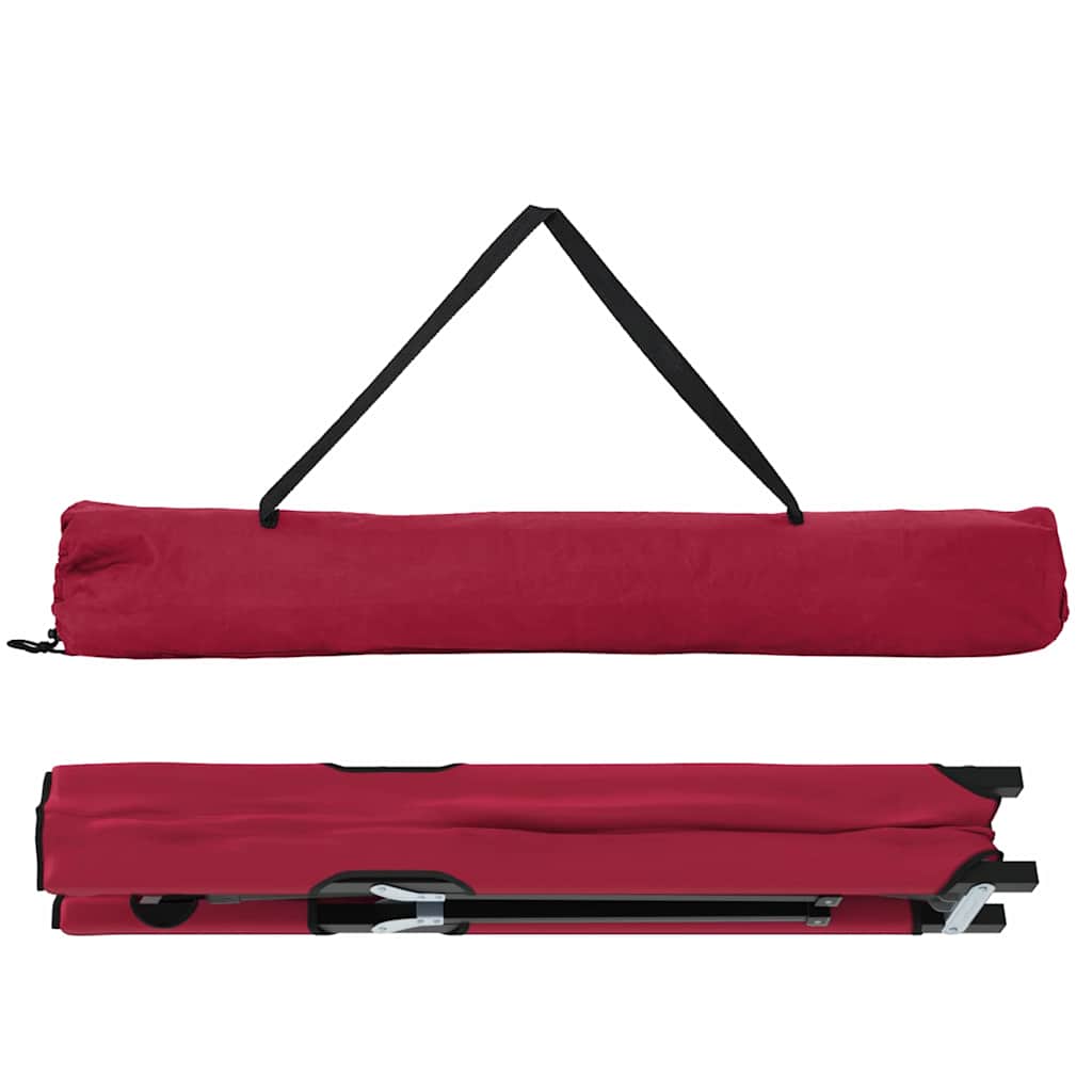 Klapp Schlafbett fürs Camping 2 pcs Rot 206 x 76 x 74 cm