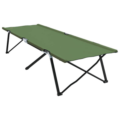 Klapp Schlafbett fürs Camping 2 pcs Grün 206 x 76 x 74 cm