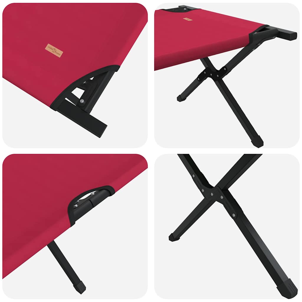 Klapp Schlafbett fürs Camping Rot 193 x 69 x 45 cm Oxford-stoff