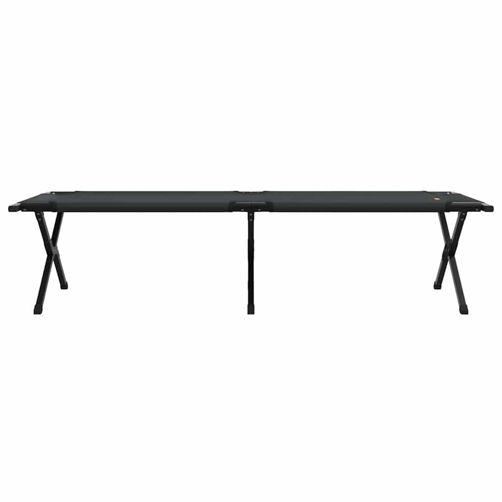 Klapp Schlafbett fürs Camping 2 pcs Schwarz 193 x 69 x 45 cm
