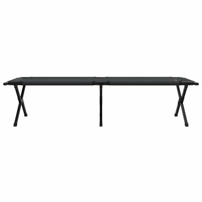 Klapp Schlafbett fürs Camping 2 pcs Schwarz 193 x 69 x 45 cm