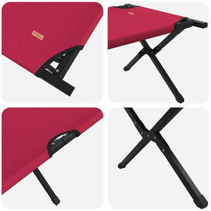 Klapp Schlafbett fürs Camping 2 pcs Rot 193 x 69 x 45 cm