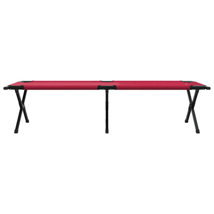 Klapp Schlafbett fürs Camping 2 pcs Rot 193 x 69 x 45 cm