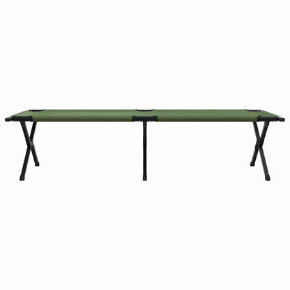 Klapp Schlafbett fürs Camping 2 pcs Grün 193 x 69 x 45 cm